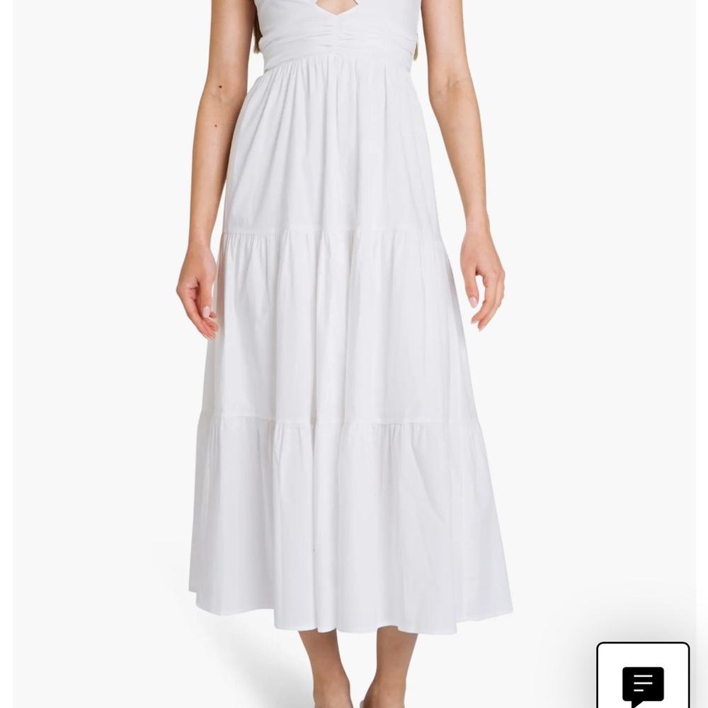 Victoria Tiered Ruffle Stretch Cotton Dress